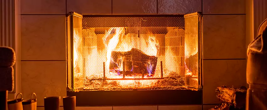 Mendota Hearth Landscape Fireplace Installation in Aurora, Illinois